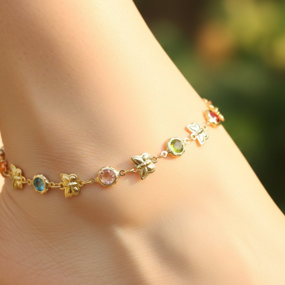 "Elegant Handmade Anklet – Delicate Jewelry for Women, MAR091568